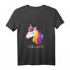Lustiges und süßes Einhorn-T-Shirt mit I Love Unicorn Motiv – Perfekt als Geschenk für Freunde, Familie & Sommer-Vibes