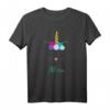 Buntes Katze Einhorn T-Shirt mit Namen Alina - Magisches Geschenk für Mädchen, Damen & Tierliebhaberinnen bei Geburtstagsfeiern