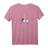 Buntes Katze Einhorn T-Shirt mit Namen Alina - Magisches Geschenk für Mädchen, Damen & Tierliebhaberinnen bei Geburtstagsfeiern
