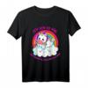 Kinder Einhorn T-Shirt Mädchen mit Regenbogen und buntem Motiv – Süßes Geschenk zum Geburtstag oder Weihnachten