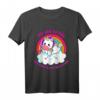 Kinder Einhorn T-Shirt Mädchen mit Regenbogen und buntem Motiv – Süßes Geschenk zum Geburtstag oder Weihnachten