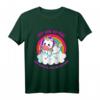 Kinder Einhorn T-Shirt Mädchen mit Regenbogen und buntem Motiv – Süßes Geschenk zum Geburtstag oder Weihnachten
