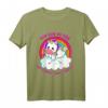 Kinder Einhorn T-Shirt Mädchen mit Regenbogen und buntem Motiv – Süßes Geschenk zum Geburtstag oder Weihnachten