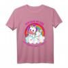 Kinder Einhorn T-Shirt Mädchen mit Regenbogen und buntem Motiv – Süßes Geschenk zum Geburtstag oder Weihnachten