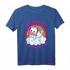 Kinder Einhorn T-Shirt Mädchen mit Regenbogen und buntem Motiv – Süßes Geschenk zum Geburtstag oder Weihnachten