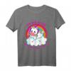 Kinder Einhorn T-Shirt Mädchen mit Regenbogen und buntem Motiv – Süßes Geschenk zum Geburtstag oder Weihnachten