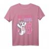 Kinder Birthday Girl - 5. Geburtstag Einhorn T-Shirt für Mädchen, süßes Geburtstags Outfit für kleine Prinzessinnen
