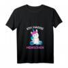 Ich hasse Menschen Einhorn T-Shirt für Damen - Lustiges V-Ausschnitt Shirt, Trendiges Geschenk für Einhorn Liebhaberinnen