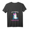 Ich hasse Menschen Einhorn T-Shirt für Damen - Lustiges V-Ausschnitt Shirt, Trendiges Geschenk für Einhorn Liebhaberinnen