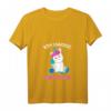Ich hasse Menschen Einhorn T-Shirt für Damen - Lustiges V-Ausschnitt Shirt, Trendiges Geschenk für Einhorn Liebhaberinnen