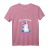 Ich hasse Menschen Einhorn T-Shirt für Damen - Lustiges V-Ausschnitt Shirt, Trendiges Geschenk für Einhorn Liebhaberinnen