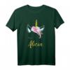 Alicia Namen Geschenk - Süßes Einhorn T-Shirt für Mädchen und Damen, Perfekt für Geburtstagsfeiern & Einhorn-Partys