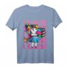 Kinder Einschulung Mädchen 1. Klasse - Niedliches Einhorn Schulranzen, Pink Lila T-Shirt & Geschenk für den ersten Schultag