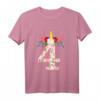 Kinder 4. Geburtstag Einhorn Mädchen T-Shirt - Buntes Geburtstagsshirt für 4-Jährige Mädchen mit Einhorn-Motiv