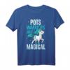POTS Warriors Are Magical Einhorn Bändchen Dysautonomia T-Shirt – Unterstütze Bewusstsein für neurologische Erkrankungen & feiere den POTS Awareness Month