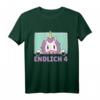 Kinder Endlich 4 Jahre - Einhorn Geburtstags T-Shirt für Mädchen, ideales Geschenk für die 4. Geburtstagsfeier