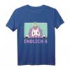 Kinder Endlich 4 Jahre - Einhorn Geburtstags T-Shirt für Mädchen, ideales Geschenk für die 4. Geburtstagsfeier