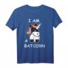 Einhorn Superhelden T-Shirt | Lustiges Batcorn Einhorn T-Shirt als Geschenk für Unicorn Lover, Fasching & Partys