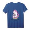 Coffee Is Real Magic - Einhorn T-Shirt mit Donut und Kaffee Motiv, perfektes Geschenk für Einhorn- und Kaffeeliebhaber
