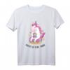 Coffee Is Real Magic - Einhorn T-Shirt mit Donut und Kaffee Motiv, perfektes Geschenk für Einhorn- und Kaffeeliebhaber