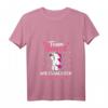 Team Braut JGA Einhorn T-Shirt mit V-Ausschnitt – Perfekt für Junggesellenabschied, Hochzeit & Mallorca Party für Einhorn Liebhaberinnen
