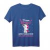 Team Braut JGA Einhorn T-Shirt mit V-Ausschnitt – Perfekt für Junggesellenabschied, Hochzeit & Mallorca Party für Einhorn Liebhaberinnen