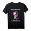 Einhorn T-Shirt mit Spruch 'Geh Mir Nicht Auf Den Sack' – Lustiges Geschenk für Zyniker, Spötter & Sarkastiker zu Geburtstag & Weihnachten