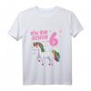 Kinder Ich Bin Schon 6 Jahre Einhorn Mädchen T-Shirt - Süßes Geburtstagsgeschenk für 6-Jährige, Pony- und Einhorn-Liebhaberinnen