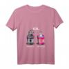 Lustiges Kaffee T-Shirt für Damen – Ich ohne Kaffee, Ich mit Kaffee Spruch, ideales Geschenk für Kaffeeliebhaber zu Weihnachten & Geburtstag