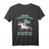 Kinder Bye Bye Kindergarten Einschulung T-Shirt mit Einhorn und Meerjungfrau - Perfekt für den ersten Schultag & Schulanfangsgeschenk für Mädchen
