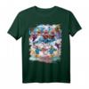 Aloha Burger Kitty Katze & Pizza Faultier auf Einhorn T-Shirt – Lustiges, buntes Tier- und Food-Motiv für Tier- und Einhornliebhaber