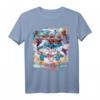 Aloha Burger Kitty Katze & Pizza Faultier auf Einhorn T-Shirt – Lustiges, buntes Tier- und Food-Motiv für Tier- und Einhornliebhaber