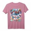 Aloha Burger Kitty Katze & Pizza Faultier auf Einhorn T-Shirt – Lustiges, buntes Tier- und Food-Motiv für Tier- und Einhornliebhaber
