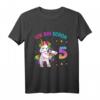 Kinder 5. Geburtstag Mädchen - Buntes Einhorn T-Shirt für Geburtstag & Party, perfekt für Schule, Kita & Kindergarten