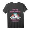 Kinder Bye Bye Kindergarten Ich rock jetzt die Schule T-Shirt mit Einhorn Buch - Perfekt als Geschenk zur Einschulung für Mädchen, die Reiten, Musik und Einhörner lieben