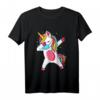 Dab Einhorn T-Shirt mit Maske – Lustiges Einhorn-Shirt für Mädchen, Jungen, Männer & Frauen, perfekt als Geschenk für Einhorn-Liebhaber und Maskenfans