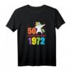 Legendär seit 1972 - 50. Geburtstag Dabbing Einhorn T-Shirt für Damen und Herren als lustiges Geschenk