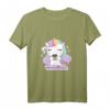 Einhorn Mama mit Kaffee Mamacorn T-Shirt - Verspieltes Design für entspannte Mütter & Kinder, ideales Geschenk