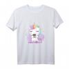 Einhorn Mama mit Kaffee Mamacorn T-Shirt - Verspieltes Design für entspannte Mütter & Kinder, ideales Geschenk