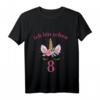 Kinder Geburtstags T-Shirt für Mädchen - Ich bin schon 8 mit Einhorn Motiv, Perfekt für den Kindergeburtstag