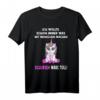 Ich wollte schon immer was mit Menschen machen - Lustiges Einhorn T-Shirt mit Spruch für Humor und Abneigung gegen Menschen