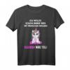 Ich wollte schon immer was mit Menschen machen - Lustiges Einhorn T-Shirt mit Spruch für Humor und Abneigung gegen Menschen