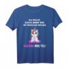 Ich wollte schon immer was mit Menschen machen - Lustiges Einhorn T-Shirt mit Spruch für Humor und Abneigung gegen Menschen