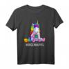 Einhorn Damen T-Shirt Kaffee Lustiges Morgenmuffel Geschenk - Perfekt für Kaffeeliebhaberinnen, Geburtstage & Weihnachten