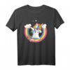 Dabbing Unicorn Regenbogen Rainbow Dab Unicorns T-Shirt – Lustiges Buntes Einhorn-Shirt für Kinder und Unicorn-Fans