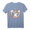 Dabbing Unicorn Regenbogen Rainbow Dab Unicorns T-Shirt – Lustiges Buntes Einhorn-Shirt für Kinder und Unicorn-Fans