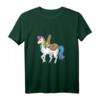 HapPanda T-Shirt mit Faultier auf Einhorn - Lustiges Tiermotiv für Humorvolle & Einhorn-Fans