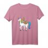 HapPanda T-Shirt mit Faultier auf Einhorn - Lustiges Tiermotiv für Humorvolle & Einhorn-Fans