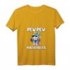 Damen Pew Pew Madafakas Einhorn T-Shirt mit V-Ausschnitt – Lustiges Einhorn Motiv mit Pistolen & Sonnenbrille für Einhornliebhaberinnen