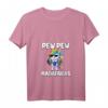 Damen Pew Pew Madafakas Einhorn T-Shirt mit V-Ausschnitt – Lustiges Einhorn Motiv mit Pistolen & Sonnenbrille für Einhornliebhaberinnen
